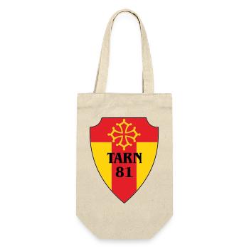 Tarn-Wappen 81 - Geschenkbeutel für Flaschen - Natur - Vorne