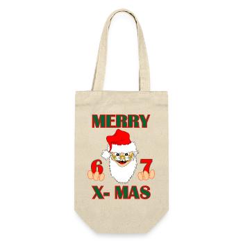 Ambiance Santa 6–7 – JOYEUX NOËL (Inspiré par - Sac à bouteille - nature - Devant