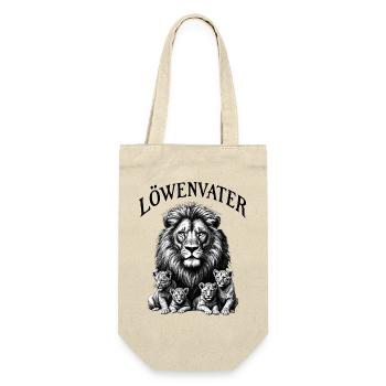 Quatre Papas, Père-Lions, 4 enfants, Papa-Lions, - Sac à bouteille - nature - Devant