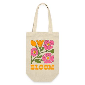 Blütenpracht Pop Art - Geschenkbeutel für Flaschen - Natur - Vorne