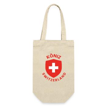 Köniz Switzerland Shield Emblem - Gift Bag for Bottles - nature - Front