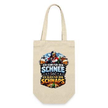 Après Ski Party Outfit - Geschenkbeutel für Flaschen - Natur - Vorne