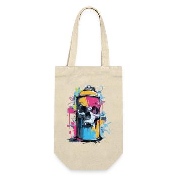Skull Graffiti Spray Can - Gift Bag for Bottles - nature - Front
