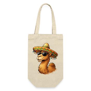 Camel Smile with Sombrero - Gift Bag for Bottles - nature - Front