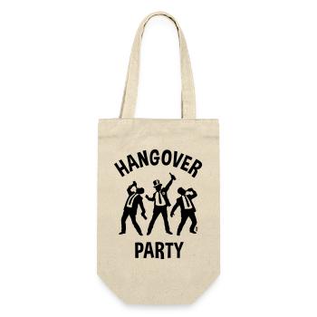 Hangover Party (JGA Junggesellenabschied Bier B) - Geschenkbeutel für Flaschen - Natur - Vorne