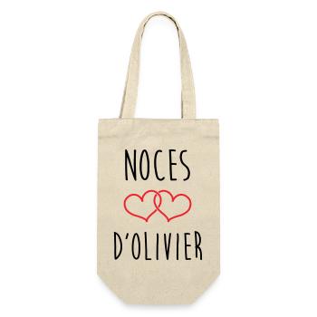 Olivier's wedding 59 years of marriage - Gift Bag for Bottles - nature - Front