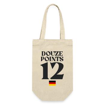 Dutzend Punkte 12 Deutschland Eurovision - Geschenkbeutel für Flaschen - Natur - Vorne