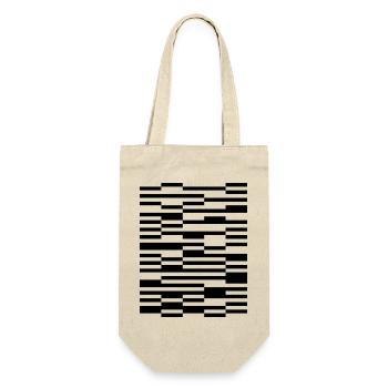 geometric diagonal lines design - Gift Bag for Bottles - nature - Front