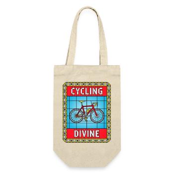 Cycling Stained Glass - Gift Bag for Bottles - nature - Front