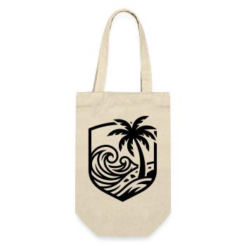 Palm Trees Beach Ocean - Gift Bag for Bottles - nature - Front