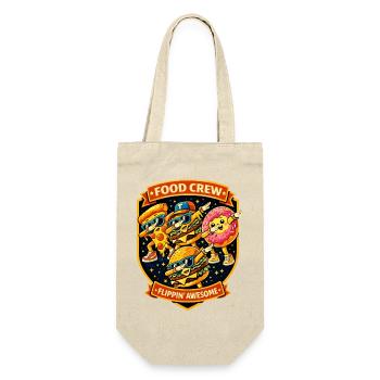 Fast Food Crew Badge Flippin Awesome - Dabbing Dab - Gift Bag for Bottles - nature - Front