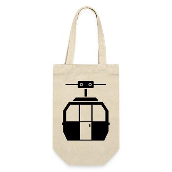 Seilbahn - Geschenkbeutel für Flaschen - Natur - Vorne
