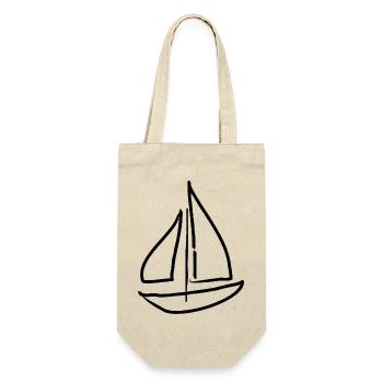 Boat Sailing Sailboat - Gift Bag for Bottles - nature - Front