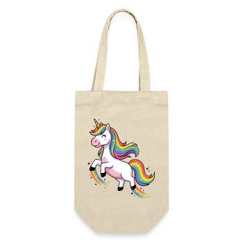 Rainbow Unicorn Parade - Gift Bag for Bottles - nature - Front