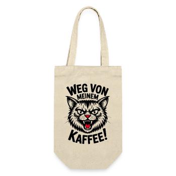 Weg von meinem Kaffee zornige Katze - Geschenkbeutel für Flaschen - Natur - Vorne