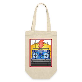 Stained Glass Boombox Illustration - Gift Bag for Bottles - nature - Front
