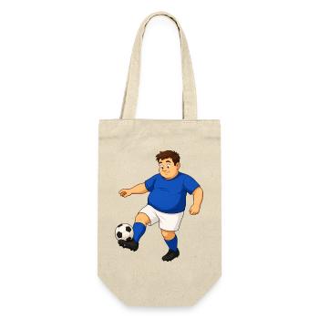 Footballer with ball - Gift Bag for Bottles - nature - Front
