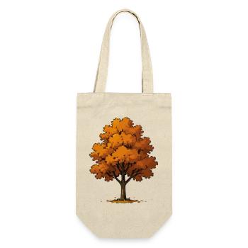 Autumn tree in fire orange - Gift Bag for Bottles - nature - Front