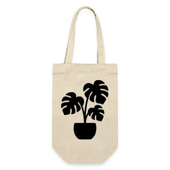 Monstera Plant Urban Jungle Plant Mom - Gift Bag for Bottles - nature - Front