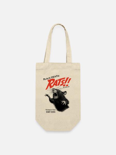 Rats!! Retro Comic-Statement - Geschenkbeutel für Flaschen - Natur