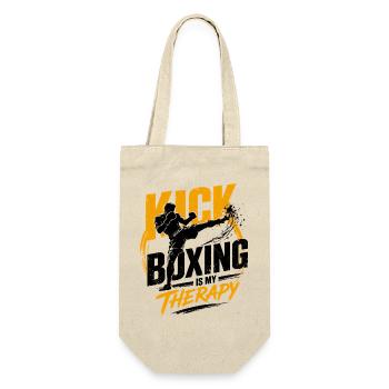 Kickboxing Gift for Boxer and Muay Thai Fighter - Gift Bag for Bottles - nature - Front
