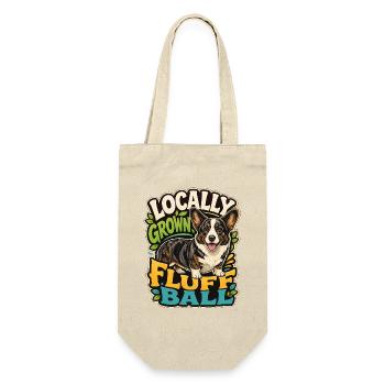 Cardiganwelshcorgi - Geschenkbeutel für Flaschen - Natur - Vorne