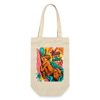 Time To Relax / Vizsla art work - Gift Bag for Bottles - nature - Front