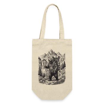 Hiking - Outdoor Adventure - Bear - Gift Bag for Bottles - nature - Front