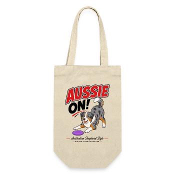 Aussie On! illustration of an Australian Shepherd - Gift Bag for Bottles - nature - Front