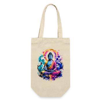 Buddha Wave Meditation Art - Gift Bag for Bottles - nature - Front
