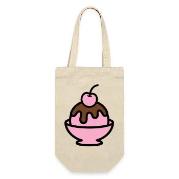 Sundae Cherry Artwork - Gift Bag for Bottles - nature - Front