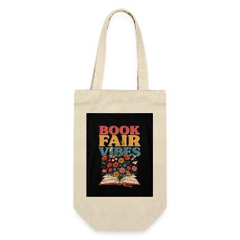 Buchmesse-Vibes - Geschenkbeutel für Flaschen - Natur - Vorne