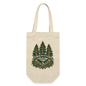 Im Wald bin ich zu Hause - Geschenkbeutel für Flaschen - Natur - Vorne