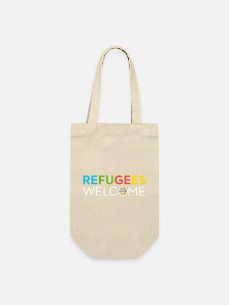 refugees welcome asylrecht bleiberecht für alle - Geschenkbeutel für Flaschen - Natur