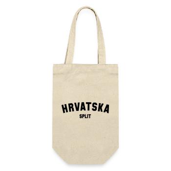 SPLIT Hrvatska Croatia Kroatien - Geschenkbeutel für Flaschen - Natur - Vorne