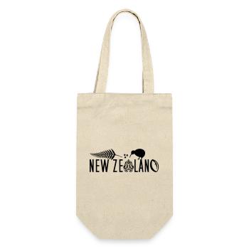 New Zealand Kiwi Sailing Rugby Maori - Gift Bag for Bottles - nature - Front