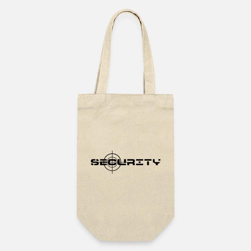 Security, Sicherheitsdienst, Objektschutz - Geschenkbeutel für Flaschen - Natur