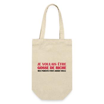Gosse de riche - Sac à bouteille - nature - Devant