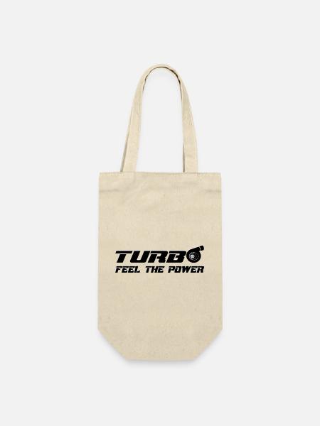 Turbo - Geschenkbeutel für Flaschen - Natur