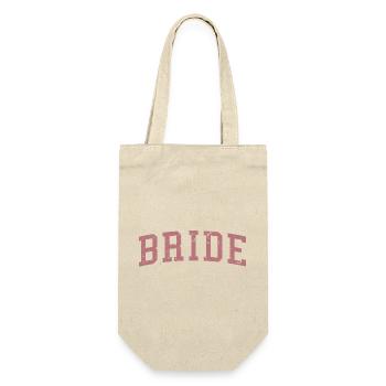 Bride Matching Engagement Bridal Shower Wedding - Gift Bag for Bottles - nature - Front