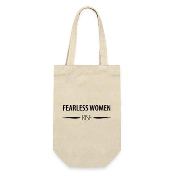 Fearless women rise - Gift Bag for Bottles - nature - Front