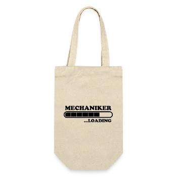 Mechaniker Spruch Lustiges Mechaniker Geschenk - Geschenkbeutel für Flaschen - Natur - Vorne