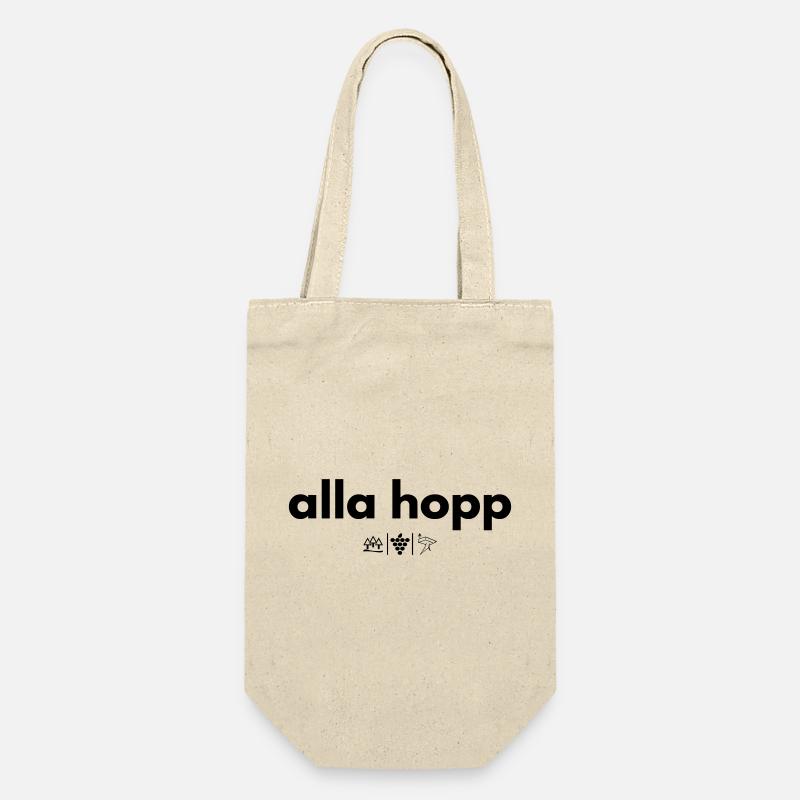 alla hopp - Geschenkbeutel für Flaschen - Natur