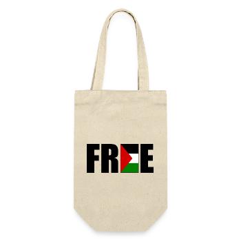 Free palestine - Sac à bouteille - nature - Devant