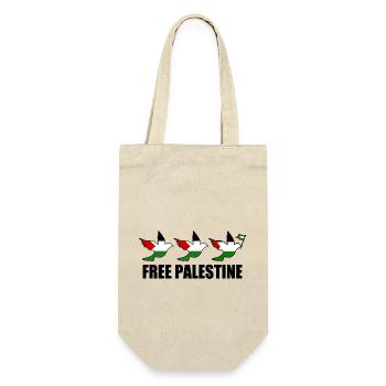 Free palestine - Sac à bouteille - nature - Devant