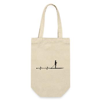 Heartbeat Paddle - Gift Bag for Bottles - nature - Front