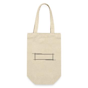 Decorative frame. Banner / Name Badge Template. - Gift Bag for Bottles - nature - Front