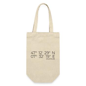 Coordinates Solothurn - Gift Bag for Bottles - nature - Front