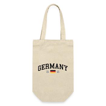 Germany mit Flagge - Geschenkbeutel für Flaschen - Natur - Vorne