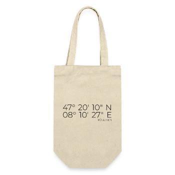coordinates Kölliken Switzerland - Gift Bag for Bottles - nature - Front